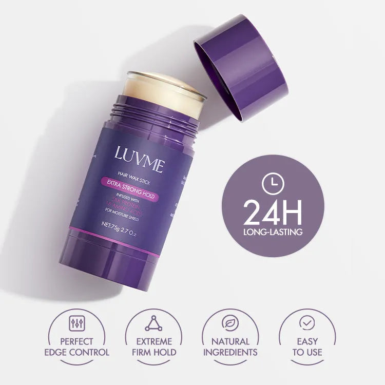 US Only | Hair Wax Stick 24 Hours Lasting for Flyaways, Edge Control, Baby Hair, Non-greasy Styling | LUVME HAIR™ Secondary image