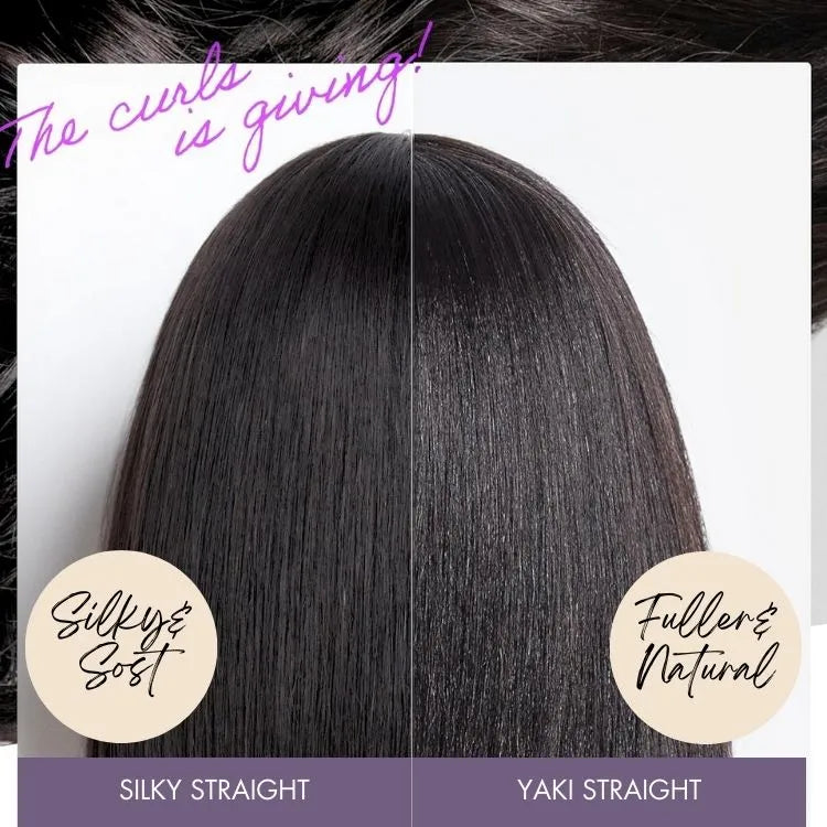 Put On and Go Brown Highlight Yaki Bob with Bangs Glueless Minimalist Lace Wig Breathable Cap