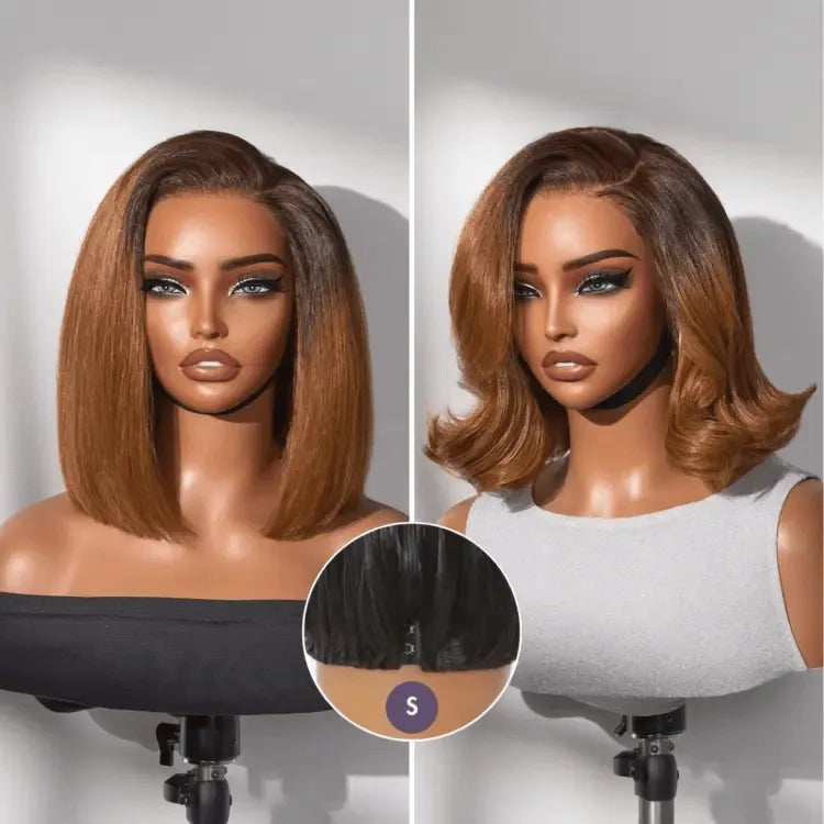 Luvme All-Day Comfort™ Wig Ombre Ginger Blunt Cut Bob Glueless Minimalist HD Lace Wig Pre-Cut Lace Main image
