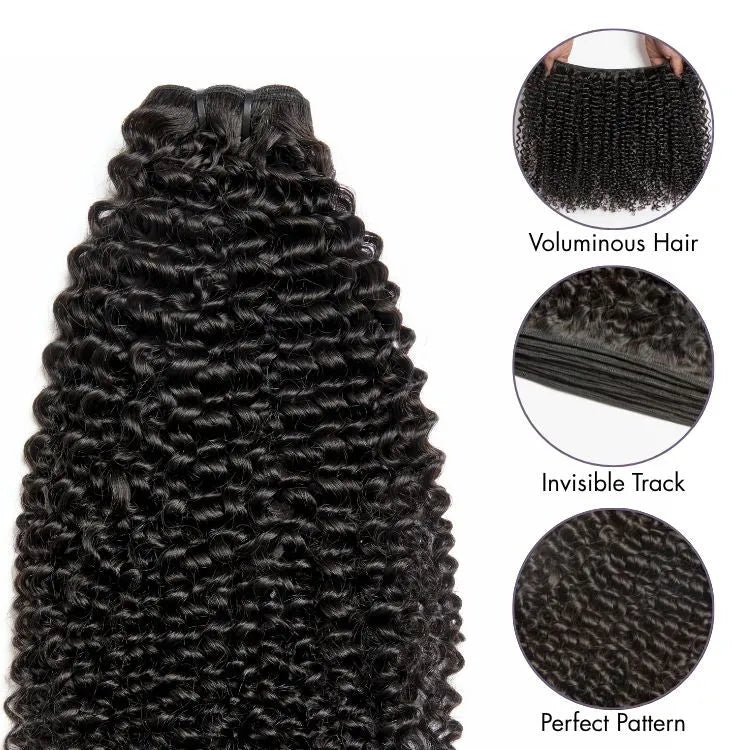 Luvme Too Easy Texture™ Kinky Curly 100% Virgin Human Hair Bundles 1pc / 3pcs - Limited Time Offer
