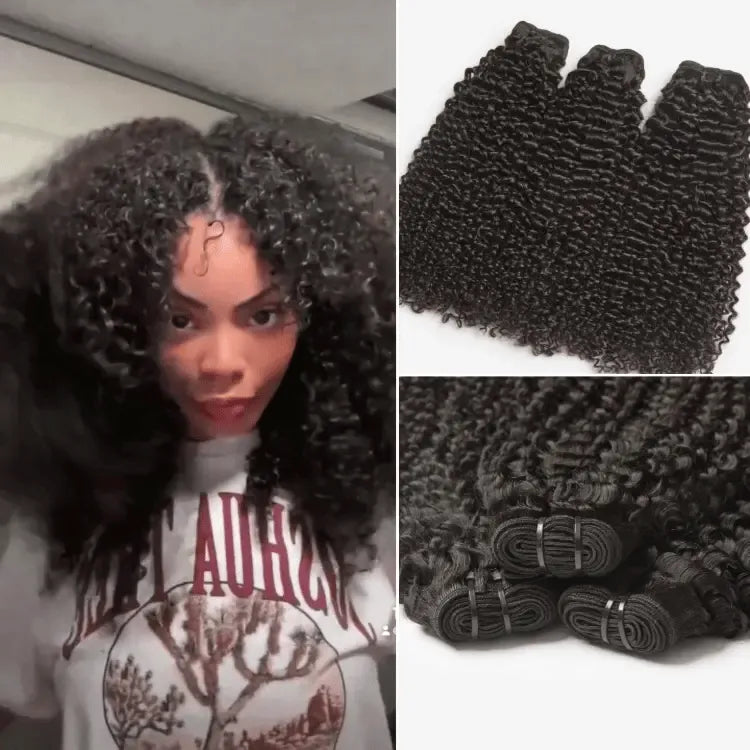Luvme Too Easy Texture™ Kinky Curly 100% Virgin Human Hair Bundles 1pc / 3pcs - Limited Time Offer Secondary image