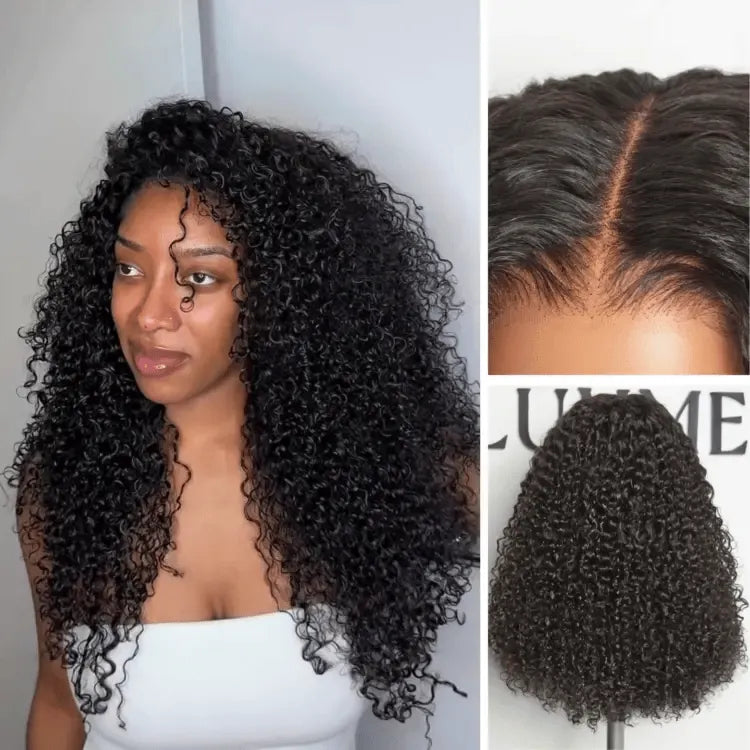 Luvme All-Day Comfort™ Wig 180% Density Voluminous & Bouncy Messy Burmese Curly Glueless 7x6 Closure HD Lace Human Hair Wig Pre-Cut Lace