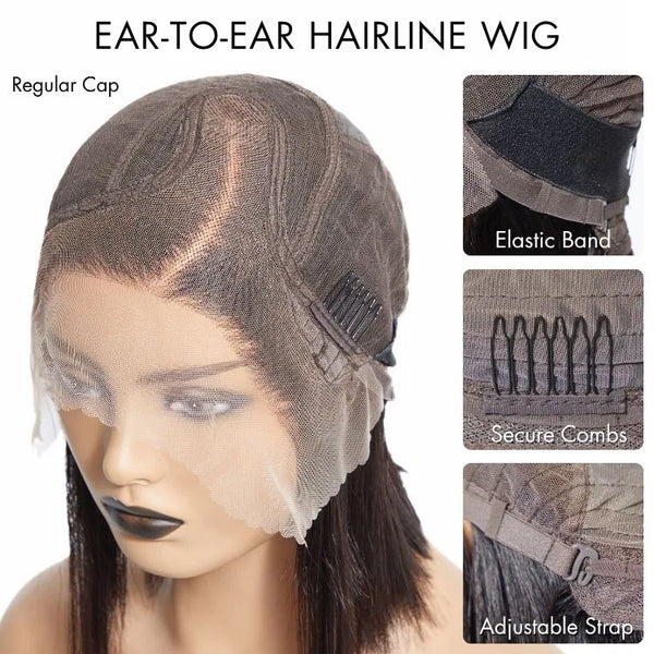 180% Density Face-Framing Trendy Curly Wig Glueless Ear-to-ear Wide T Lace Front Wig Human Hair Pre-Cut Lace