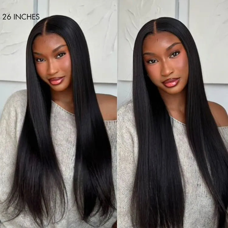 PreMax Wigs | HD Lace Super Natural Hairline Silky Straight Glueless 13x4 Frontal Lace Wig Human Hair Pre-Cut Lace