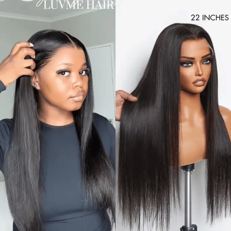 PreMax Wigs | HD Lace Super Natural Hairline Silky Straight Glueless 13x4 Frontal Lace Wig Human Hair Pre-Cut Lace Secondary image