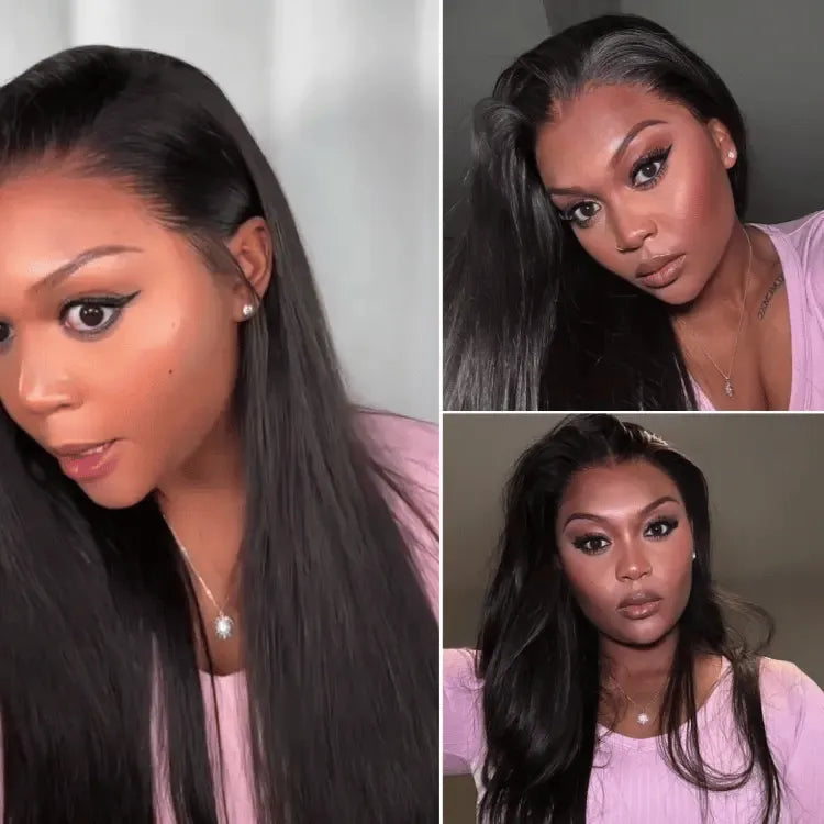 PreMax Wigs | HD Lace Super Natural Hairline Silky Straight Glueless 13x4 Frontal Lace Wig Human Hair Pre-Cut Lace Main image