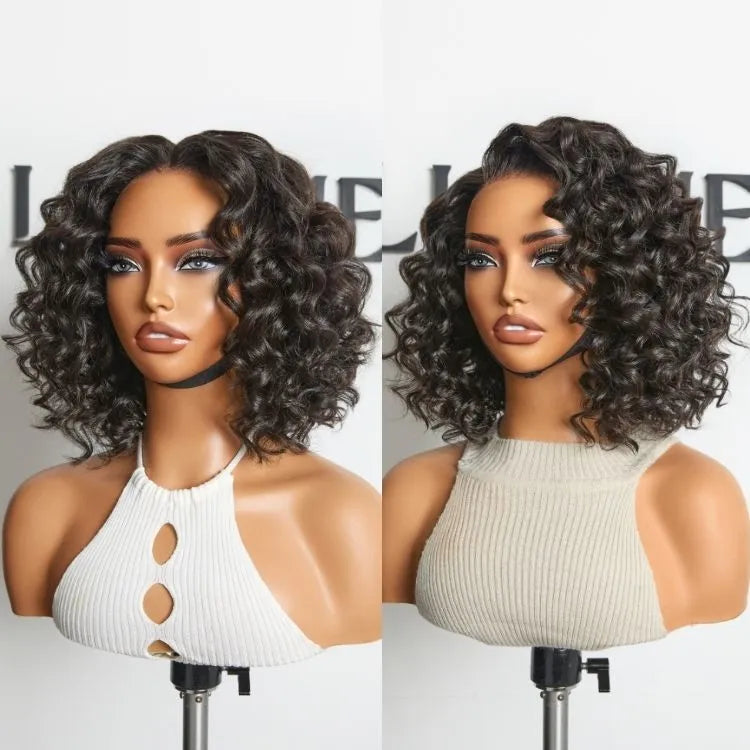Lightweight & Voluminous Beach Wave Glueless 13x4 Lace Front Short Wig for Summer Pre-Cut Lace Main image