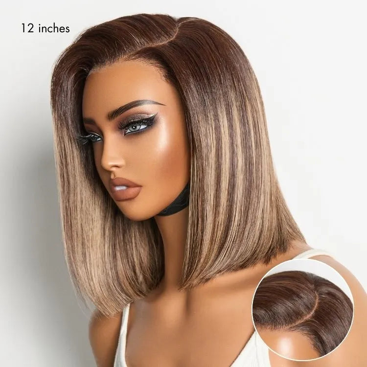 Luvme All-Day Comfort™ Wig Blunt Cut Bob Glueless Minimalist HD Lace Short Human Hair Wig Pre-Cut Lace