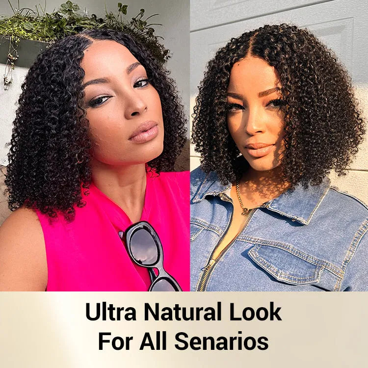 Coily Curly 5x5 Closure HD Lace Glueless Pre-Cut Wig with Breathable Cap
