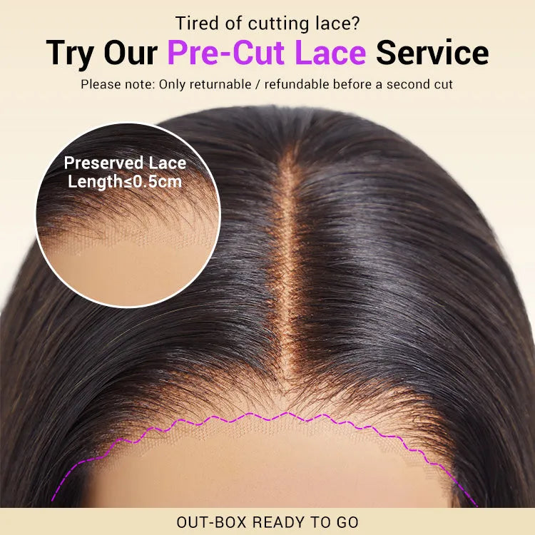 Coily Curly 5x5 Closure HD Lace Glueless Pre-Cut Wig with Breathable Cap