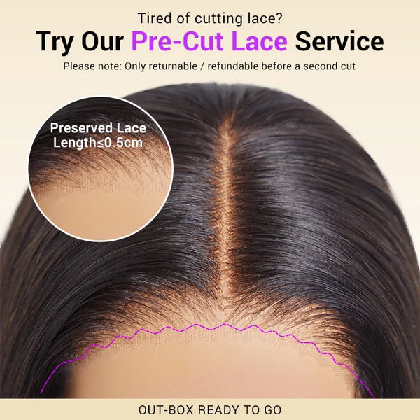 Coily Curly 5x5 Closure HD Lace Glueless Pre-Cut Wig with Breathable Cap