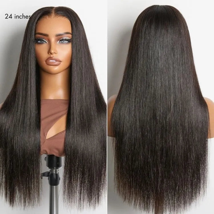 NatureMAX™ Silky Straight Glueless Ear-to-ear 13x4 HD Lace Front Wig Pre-Cut Lace