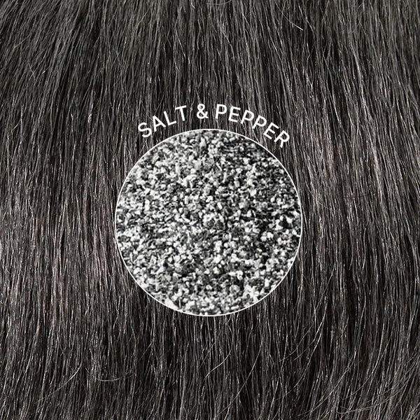 Elegant Salt & Pepper Grey Wig Loose Body Wave Glueless Minimalist Lace Short Wig Pre-Cut Lace