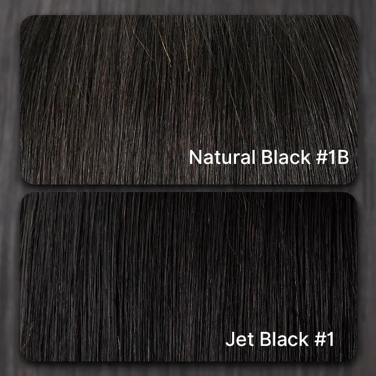 PreMax Wigs | Jet Black Middle Part Silky Straight Glueless 5x5 Closure Lace Wig Pre-Cut Lace