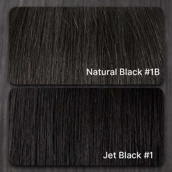 PreMax Wigs | Jet Black Middle Part Silky Straight Glueless 5x5 Closure Lace Wig Pre-Cut Lace