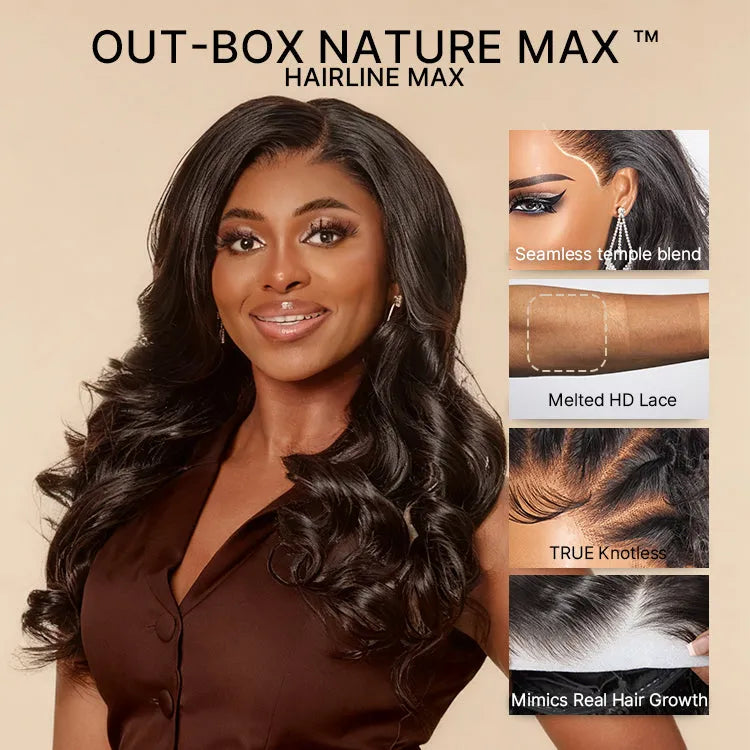NatureMAX™ 250% Density Loose Wave Glueless 13x6 HD Lace Front High Density Long Wig Pre-Cut Lace Flexi-Fit Drawstring Cap Secondary image