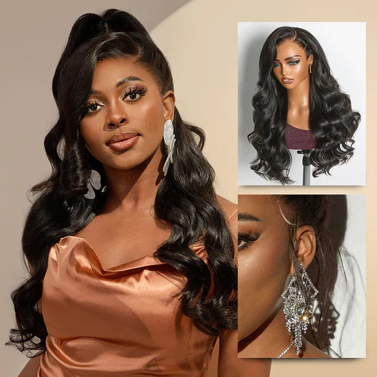 NatureMAX™ 250% Density Loose Wave Glueless 13x6 HD Lace Front High Density Long Wig Pre-Cut Lace Flexi-Fit Drawstring Cap Main image
