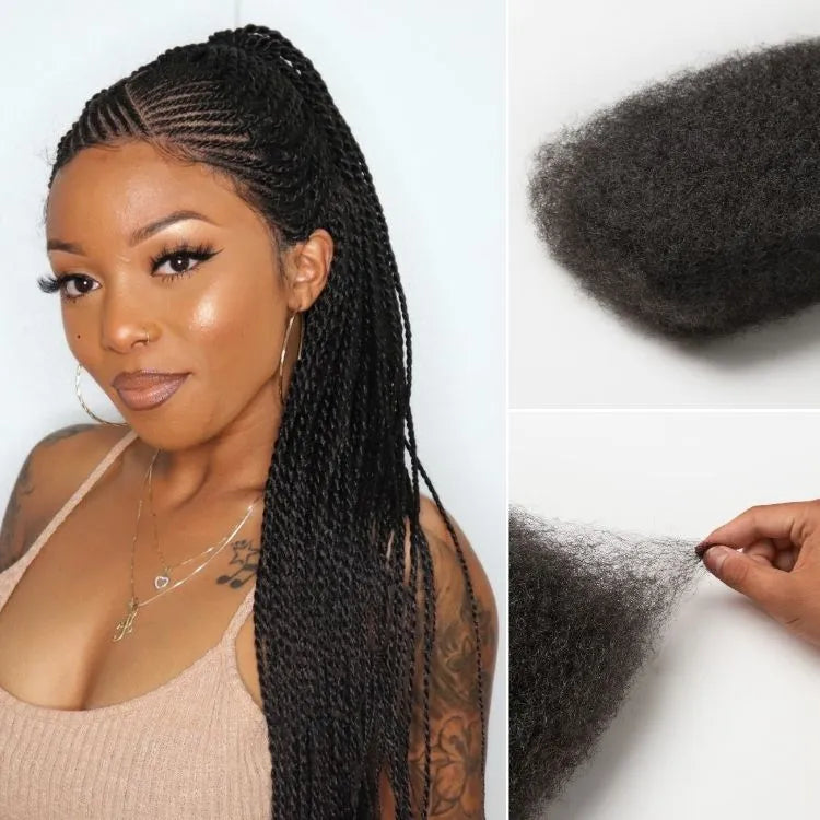 Readitress™ Afro Kinky Bulk Human hair for Dreadlock Extensions, Repair Locs, Twists and Braids Main image