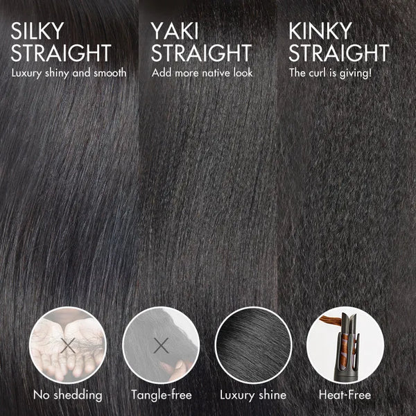 Put On and Go Blonde Highlight Yaki Straight Blunt Cut Bob Glueless Minimalist Lace Short Wig with Bangs