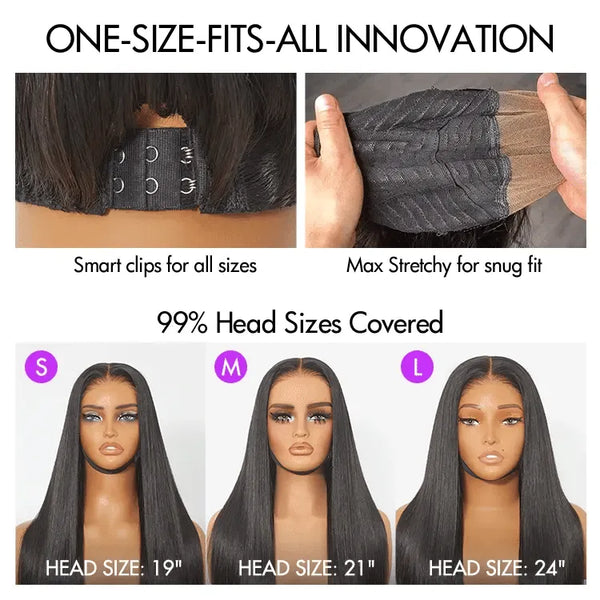 Luvme All-Day Comfort™ Wig Blonde Highlight Blunt Cut Bob Glueless Minimalist HD Lace Short Bob Wig Pre-Cut Lace