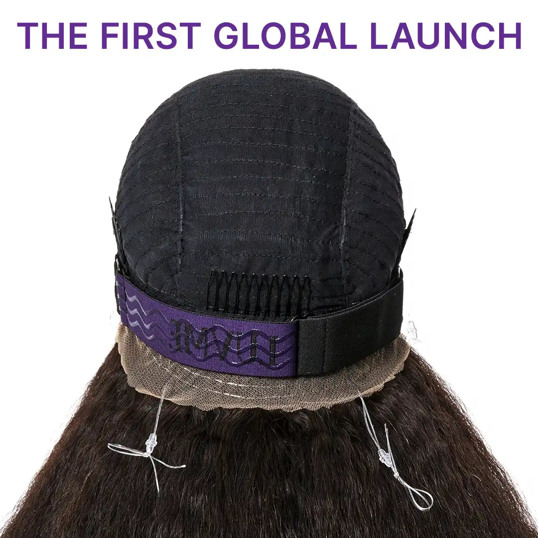 MyOwn-Fit™ 360 HD Lace Kinky Straight Wig Flexi-Fit Invisi Drawstring Cap & Pre-Cut Lace Secondary image