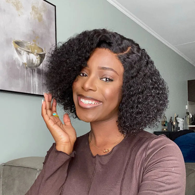 Luvmehair Short Cut Kinky Curly HD Lace Wig Pre-plucked - US Only