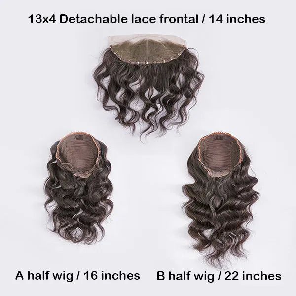 Detachable 13x4 Lace Frontal Lego Wig, Length Switched Arbitrarily | Free Combination Main image