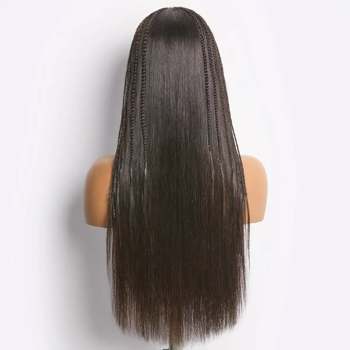 Readitress™ 180% Density Pre-Braided Silky Straight Human Hair Glueless Ear-to-Ear 13x4 Frontal Lace Wig Pre-Cut Lace Secondary image