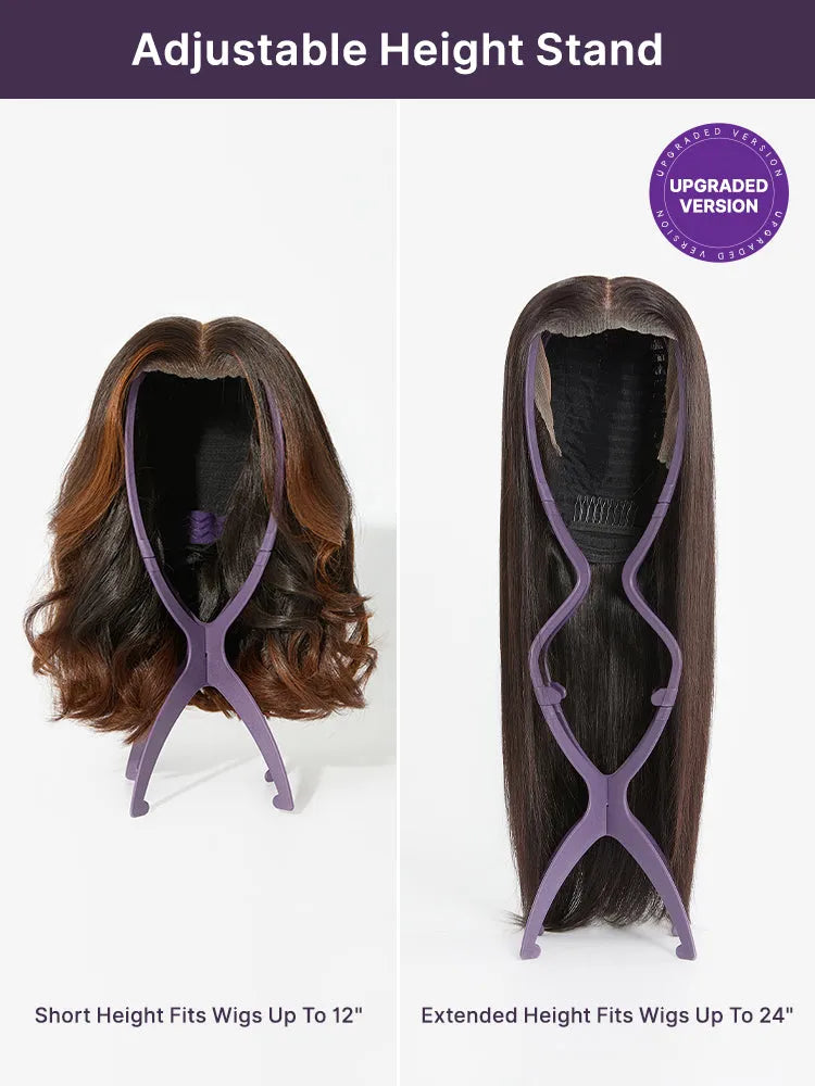 US ONLY - 1pc/3pcs Portable Wig Stand Durable Collapsible Wig Holder for All Wig Main image