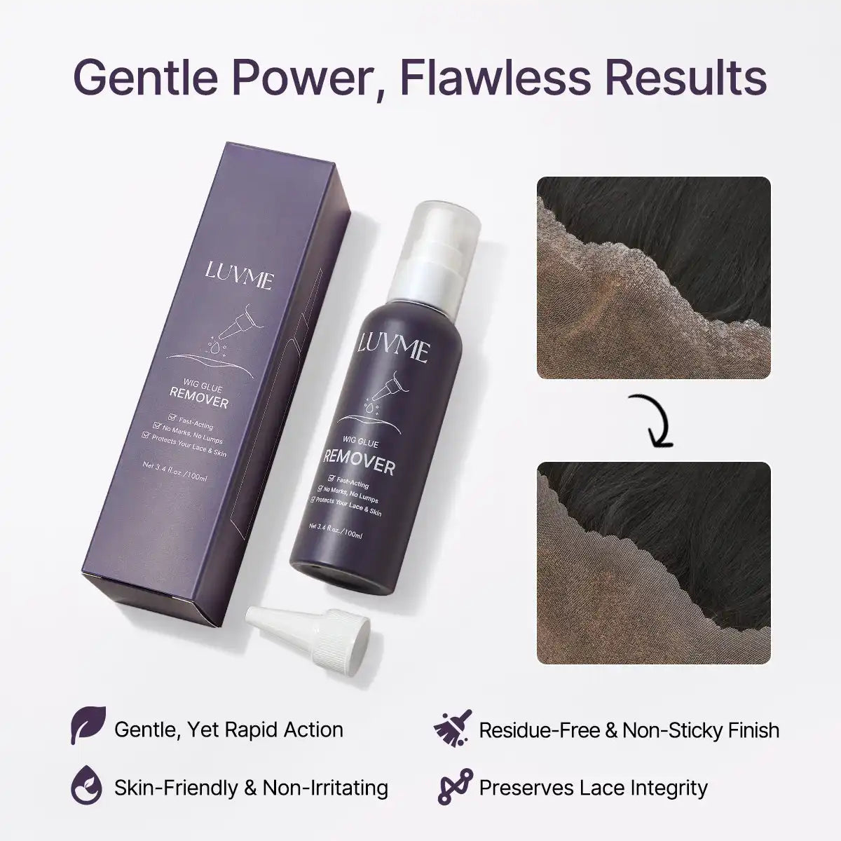US Only - Lace Glue Remover for Lace Wigs, Tape in Hair Extensions