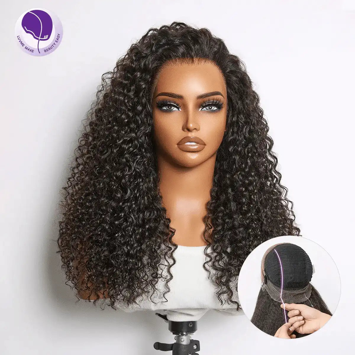MyOwn-Fit™ 360 HD Lace Free Parting Water Wave Wig Flexi-Fit Invisi Drawstring Cap & Pre-Cut Lace Main image