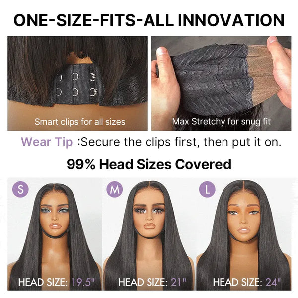 Luvme All-Day Comfort Wig 180% Density Soft & Full Water Wave Glueless 7x6 Closure HD Lace Human Hair Wig Pre-Cut Lace