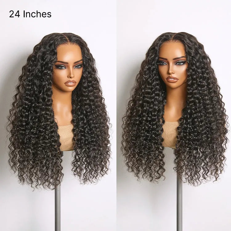 Luvme All-Day Comfort Wig 180% Density Soft & Full Water Wave Glueless 7x6 Closure HD Lace Human Hair Wig Pre-Cut Lace