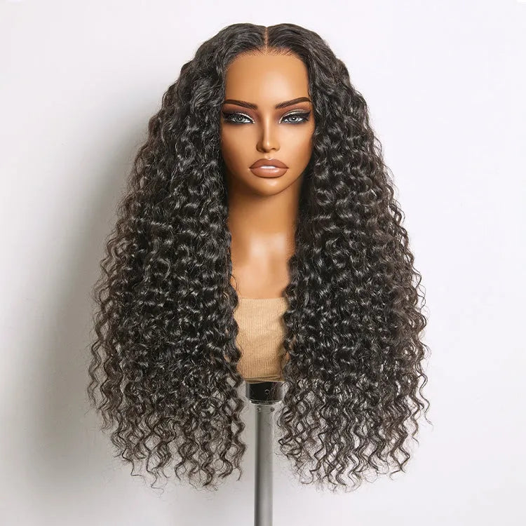 Luvme All-Day Comfort Wig 180% Density Soft & Full Water Wave Glueless 7x6 Closure HD Lace Human Hair Wig Pre-Cut Lace Main image