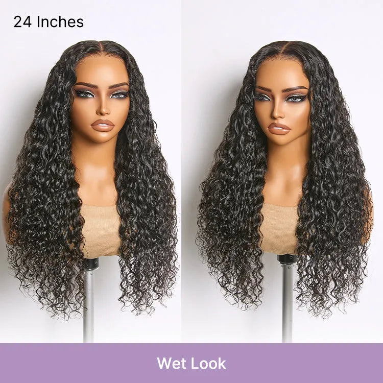 Luvme All-Day Comfort Wig 180% Density Soft & Full Water Wave Glueless 7x6 Closure HD Lace Human Hair Wig Pre-Cut Lace