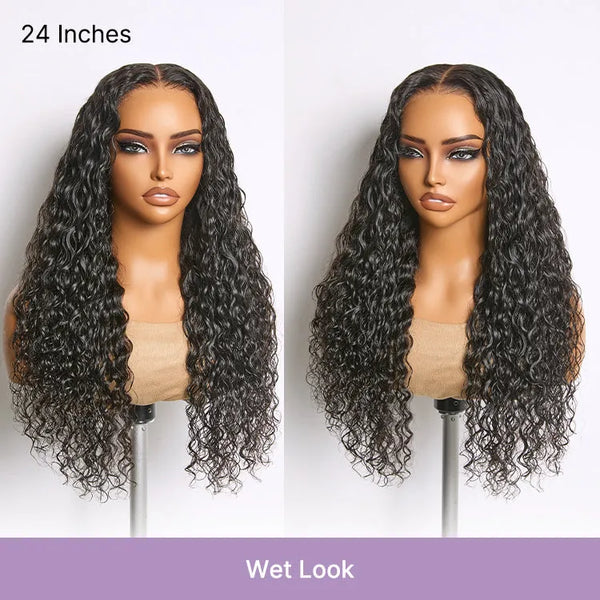 Luvme All-Day Comfort Wig 180% Density Soft & Full Water Wave Glueless 7x6 Closure HD Lace Human Hair Wig Pre-Cut Lace