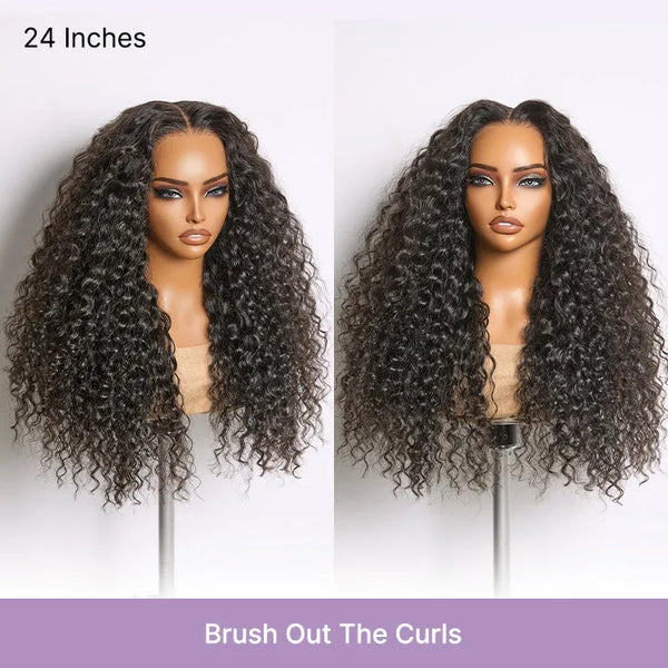 Luvme All-Day Comfort Wig 180% Density Soft & Full Water Wave Glueless 7x6 Closure HD Lace Human Hair Wig Pre-Cut Lace