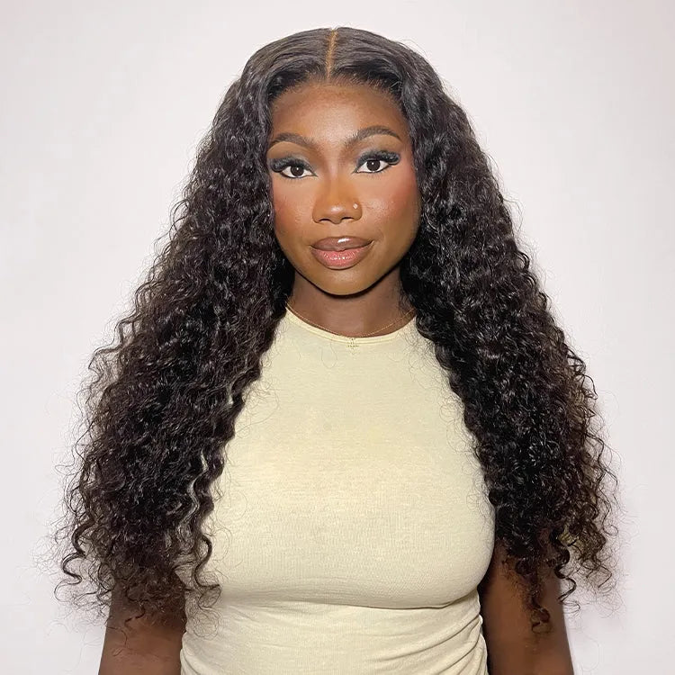 Luvme All-Day Comfort Wig 180% Density Soft & Full Water Wave Glueless 7x6 Closure HD Lace Human Hair Wig Pre-Cut Lace