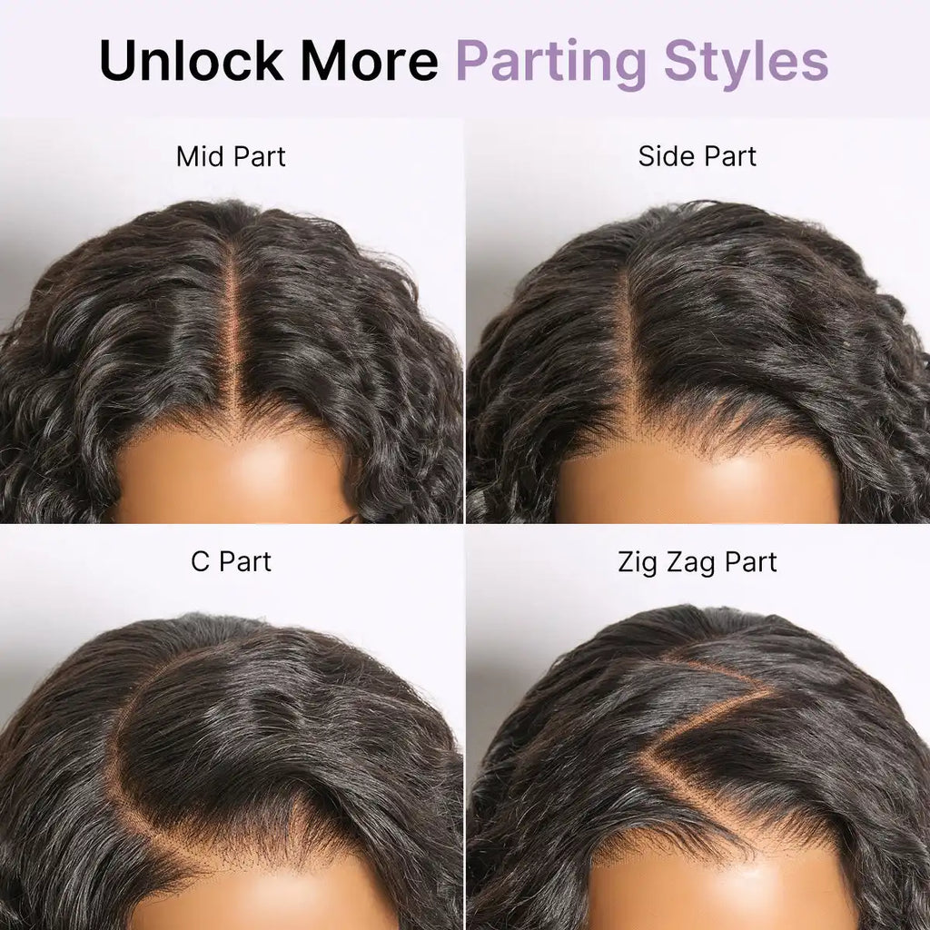 Luvme All-Day Comfort Wig 180% Density Soft & Full Water Wave Glueless 7x6 Closure HD Lace Human Hair Wig Pre-Cut Lace