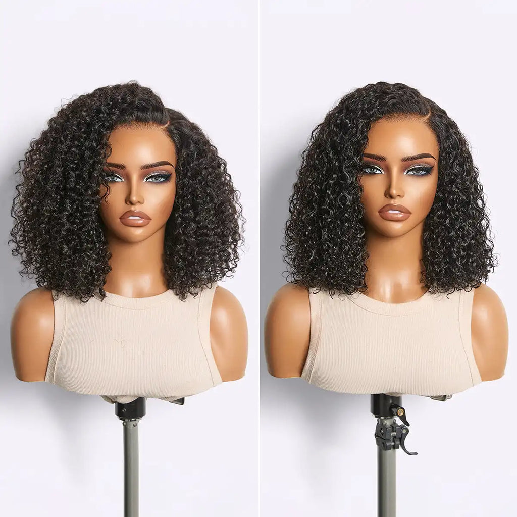180% Density Kinky Curly PartingMax Glueless 7x6 Closure HD Lace Wig Pre-Cut Lace Flexi-Fit Drawstring Cap