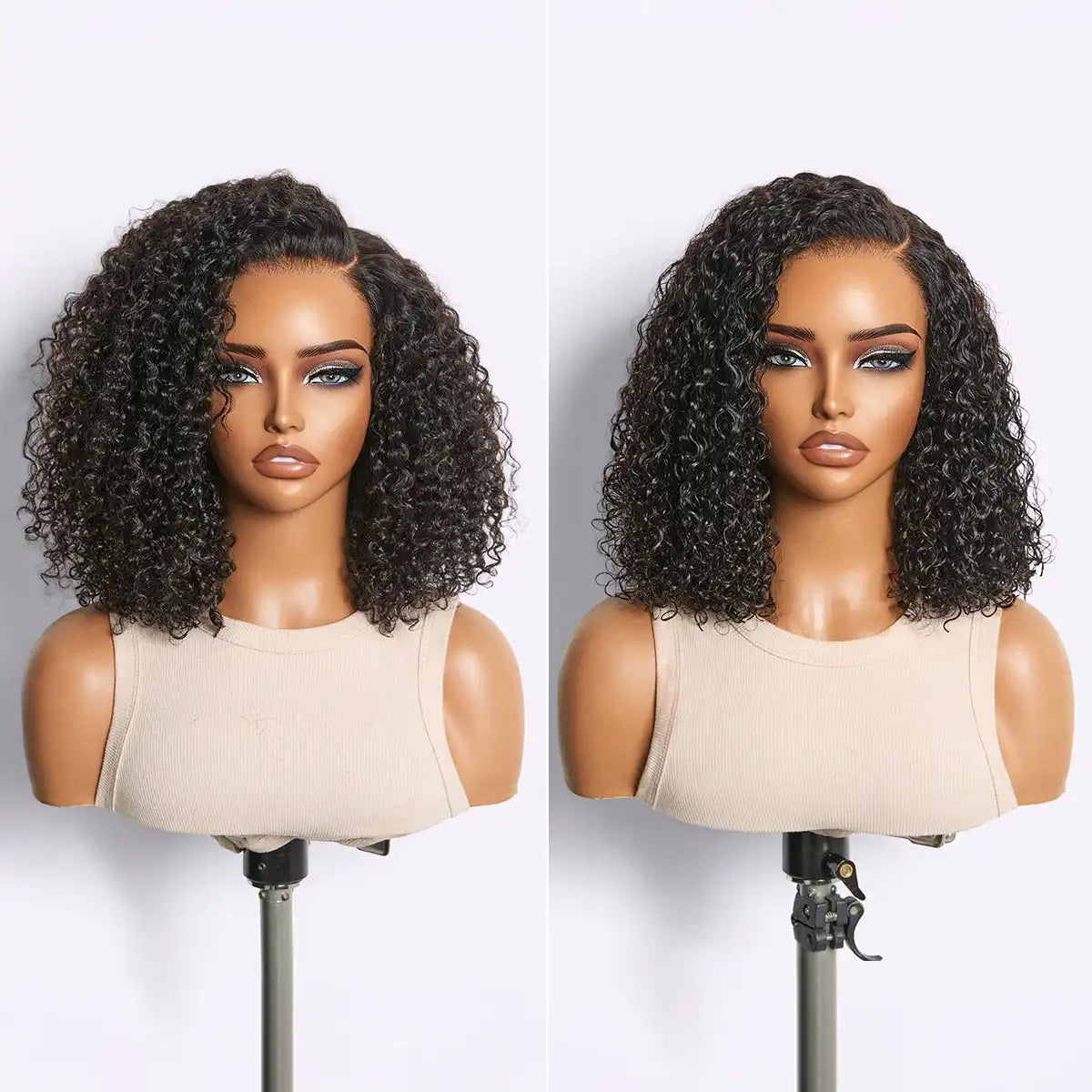 180% Density Kinky Curly PartingMax Glueless 7x6 Closure HD Lace Wig Pre-Cut Lace Flexi-Fit Drawstring Cap Main image