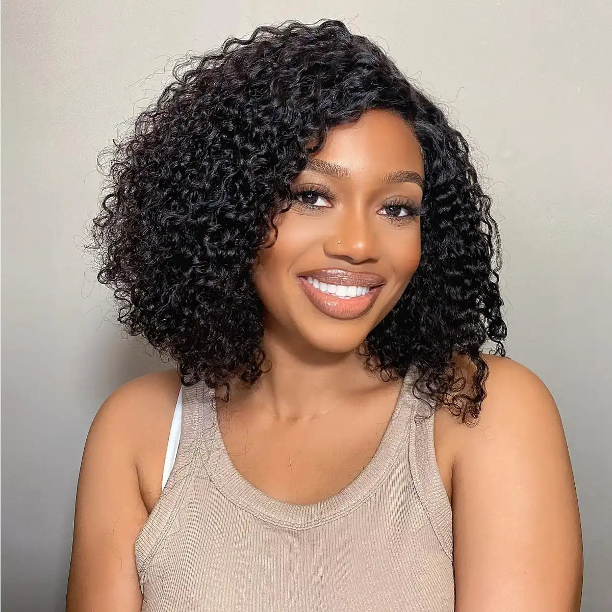 180% Density Kinky Curly PartingMax Glueless 7x6 Closure HD Lace Wig Pre-Cut Lace Flexi-Fit Drawstring Cap Secondary image