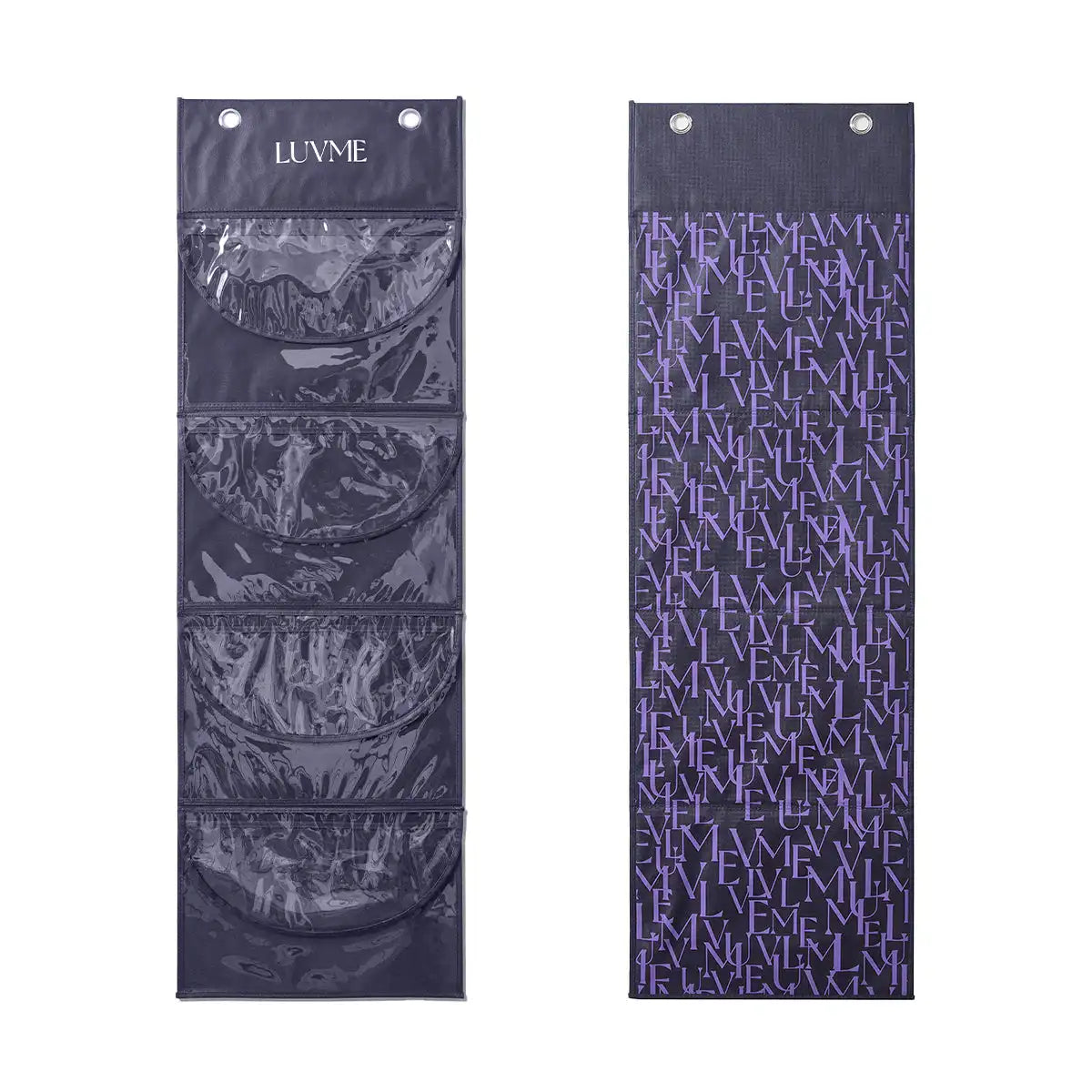 LUVME 4-Pack Purple Wig Storage Bags, Dust-Proof Hair Extension Carriers Main image