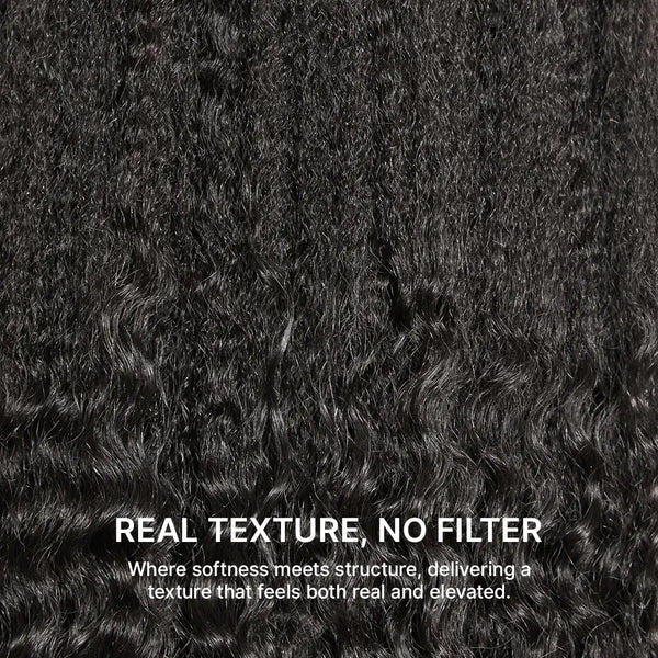 Luvme All-Day Comfort Wig PartingMax Natural Black Kinky Straight to Curly 7x6 Closure HD Lace Glueless Wig Pre Cut Lace