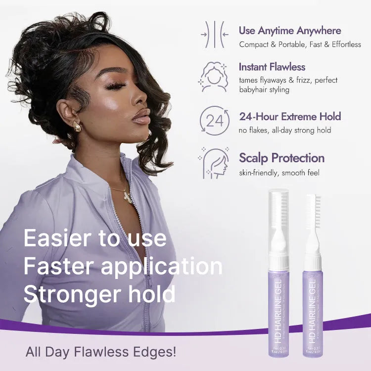 US Only | LUVME Edge Control Stick 2.0 - Strong Hold for Wigs, Portable Hair Styling Tool Secondary image