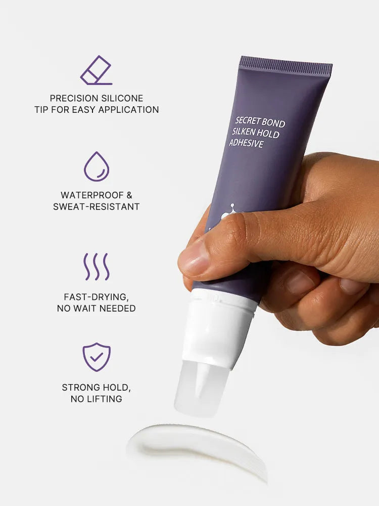 US Only | LUVME Wig Hairline Glue - Silicone Applicator for Easy Mess-Free Application, Invisible Strong Hold