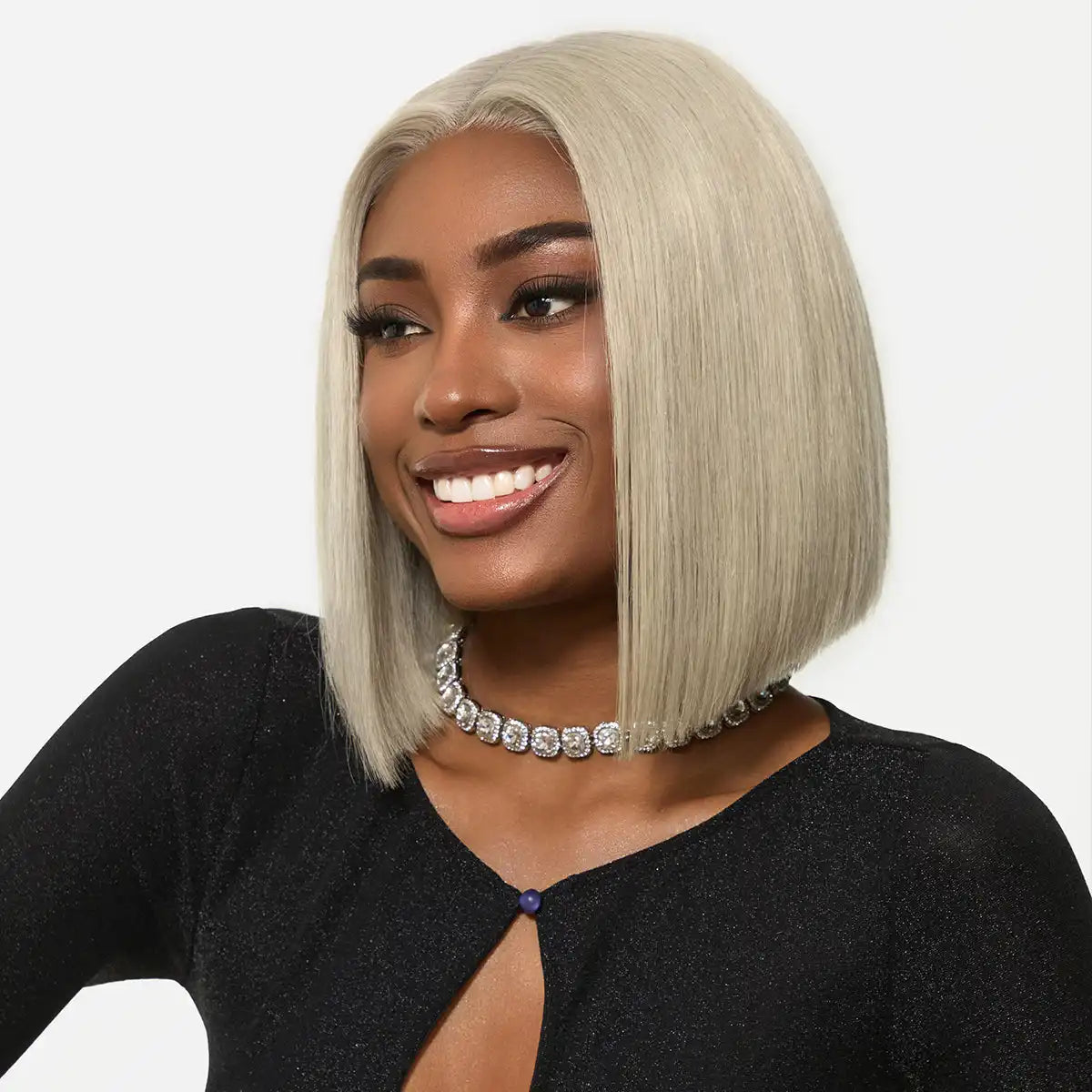 BOSS BOB | RawMagic x Kim Kimble Icon Collection 613 Blonde 13x6 Frontal HD Lace Bob Wig with Drawstring Cap Pre-cut Lace Secondary image