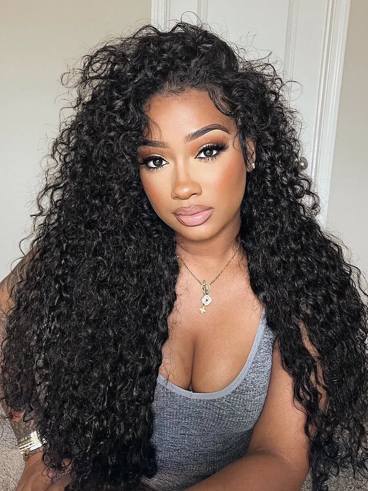 Luvme Too Easy Texture™ 3-In-1 Half Wig 180% Density Water Wave Glueless Flexi-Fit Drawstring Wig Main image