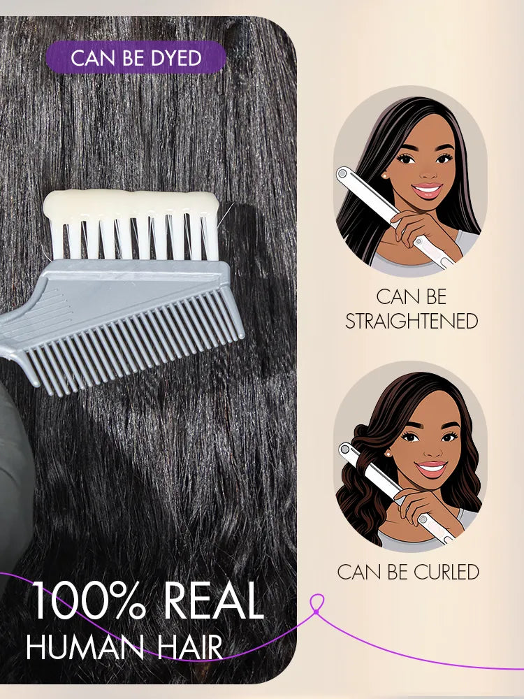 Luvme Too Easy Texture™ 3-In-1 Half Wig 180% Density Water Wave Glueless Flexi-Fit Drawstring Wig
