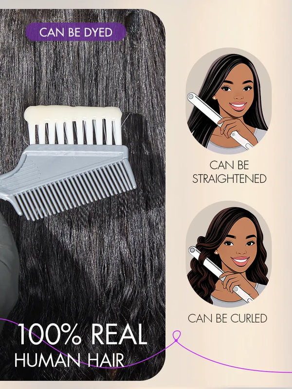 Luvme Too Easy Texture™ 3-In-1 Half Wig 180% Density Water Wave Glueless Flexi-Fit Drawstring Wig